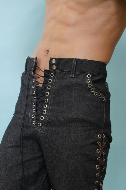 HIGH TIE-UP PANTS (MADE TO ORDER)