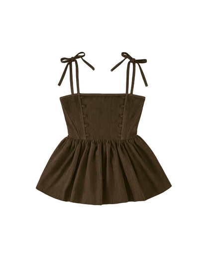 COCOA BUBBLE CORSET DRESS (MTO)